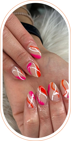 Nails manicure done by Sugar Nails